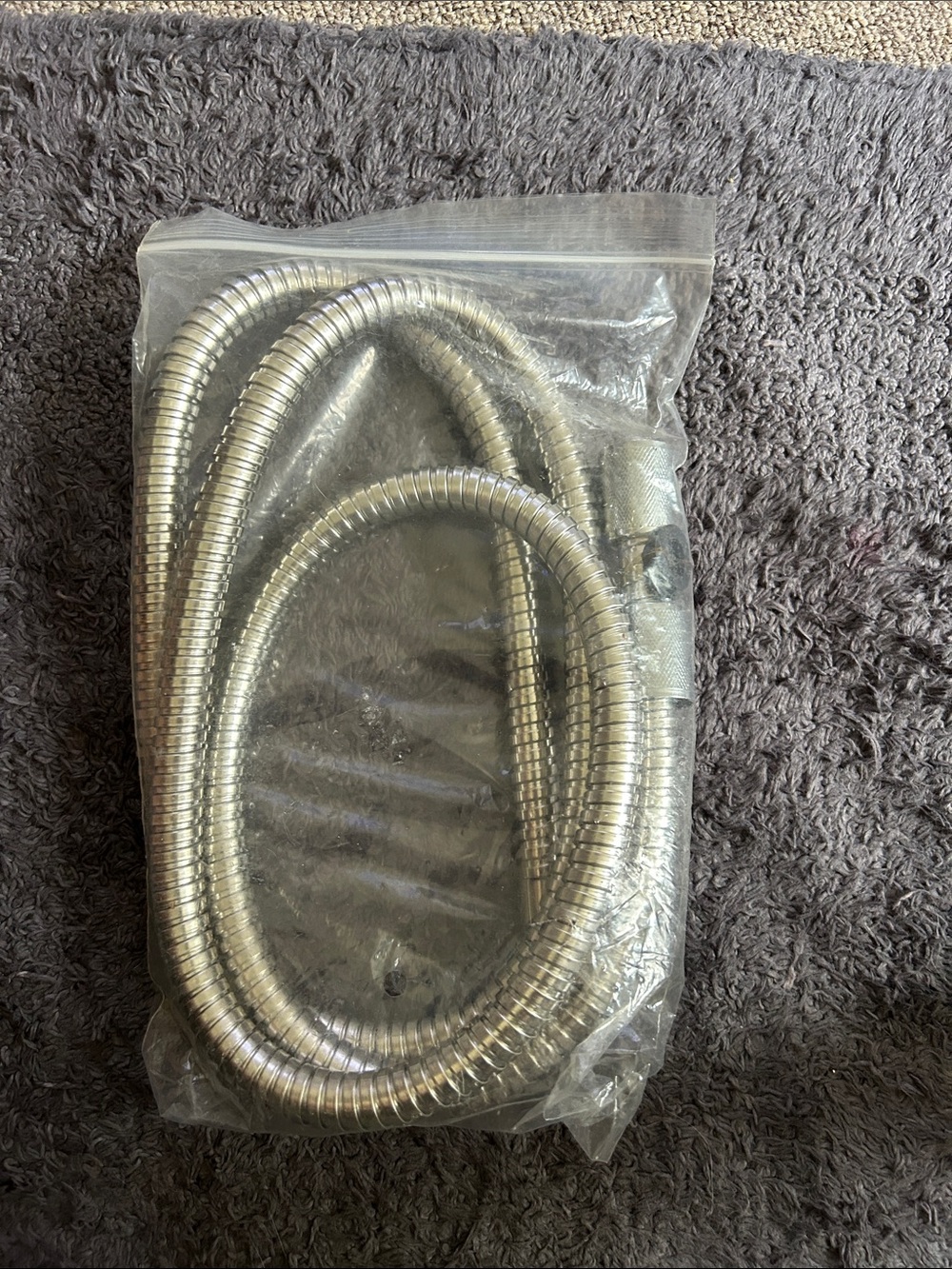 Source Unknown Brand New Chrome Flexible Shower Hose - Silver Finish 5’9”
